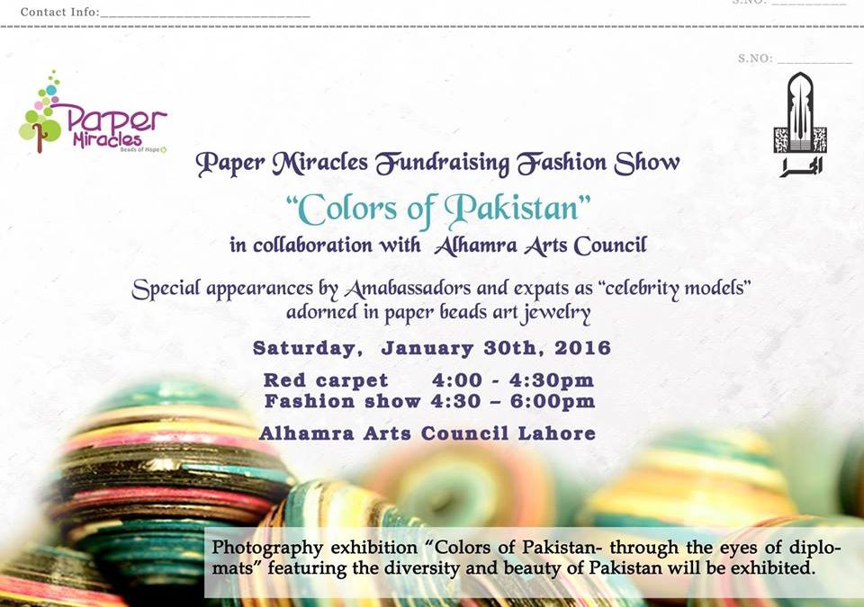 Colors of Pakistan – Fundraising Fashion Show