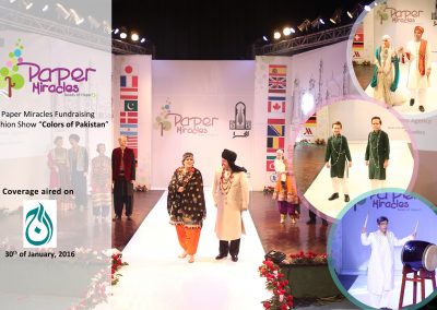Fundraising fashion show – “Colors of Pakistan” coverage aired on Aj-Tv